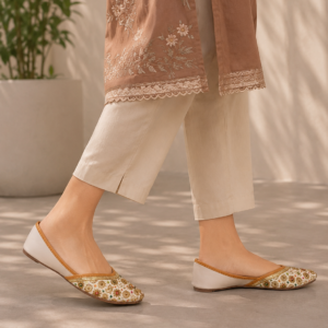 Royal Beige Embroidered Khussa