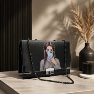 Midnight Black Crossbody Bag