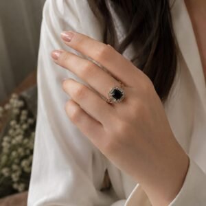 Midnight Onyx Statement Ring