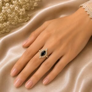 Midnight Sapphire Crystal Ring