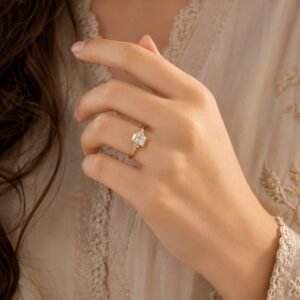 Minimal Luxury Crystal Ring