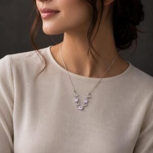 Pink Blossom Vine Necklace